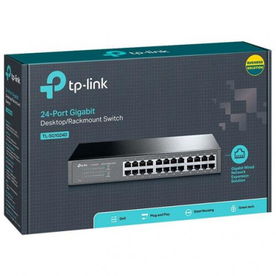 Switch TPLink TL-SG1024D 24-Port Gigabit (Desktop/Rackmount Switch)
