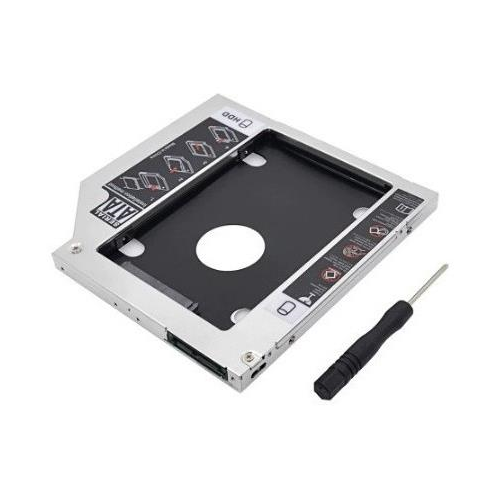 Lector Para Segundo Disco Duro Delta Sata Hdd Ssd Caddy 12 7 Mm