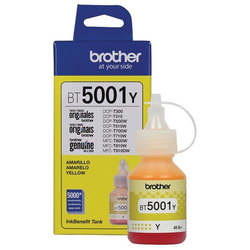 BOTELLA DE TINTA BROTHER BT5001Y YELLOW T510W T710W T310W T810W T910DW T420W T520W T720DW T920DW 2