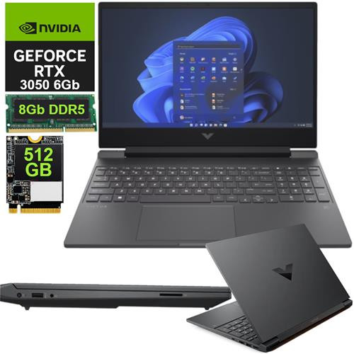 HP Victus 15-fb3019la AMD ryzen 7 7445HS ALM 512Gb RAM 8Gb DDR5 Nvidia GeForce RTX 3050 6Gb 15.6 Pulgadas (Laptop)