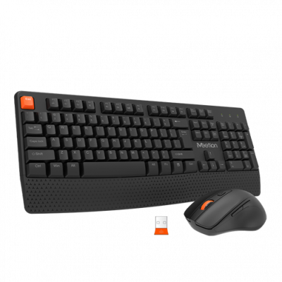 COMBO  TECLADO MOUSE NEGRO MEETION 2 N1 MT-C4130 WIRELESS 