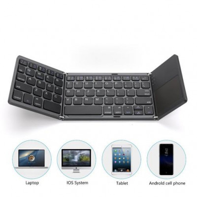 Teclado Wireless DEVIA plegable con touchpad   serie Lingo