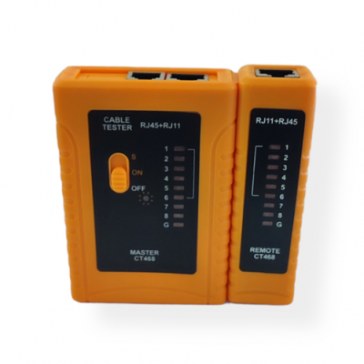 Tester  cable  serie 468 RJ-11/45 naranja