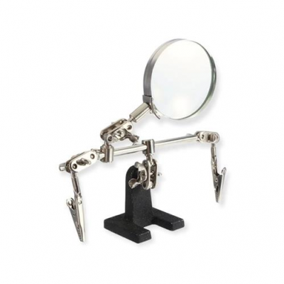 Tercera Mano Con Lupa Para Soldar 2x Peq.