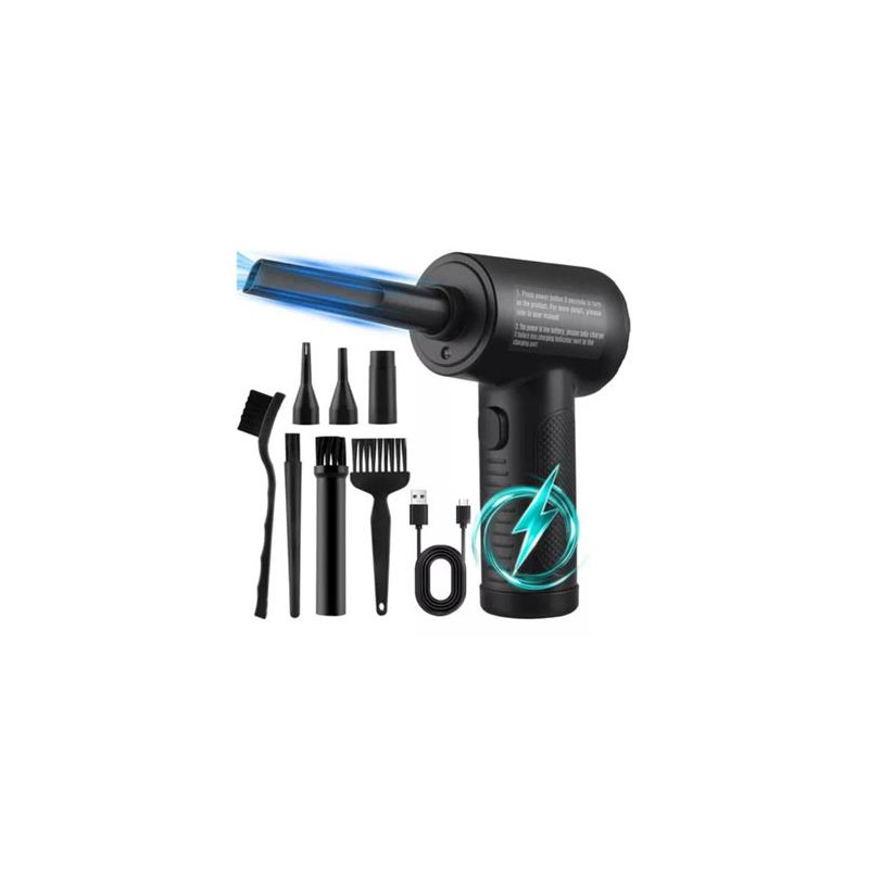 SOPLADOR DE AIRE PORTATIL MULTIFUCNION LAMPARA / POWER BANK