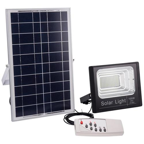 Reflector LED SOLAR incluye panel 100W IP67