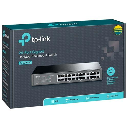 Switch TPLink TL-SG1024D 24-Port Gigabit (Desktop/Rackmount Switch)