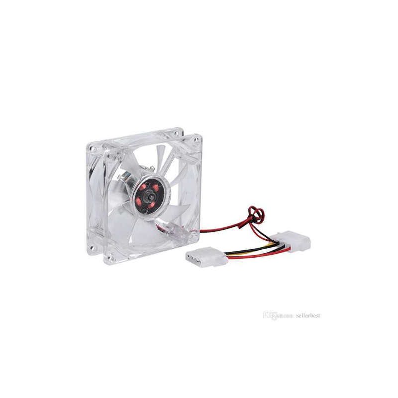 Cooling fan 8025 de poder 4 pines LUZ LED