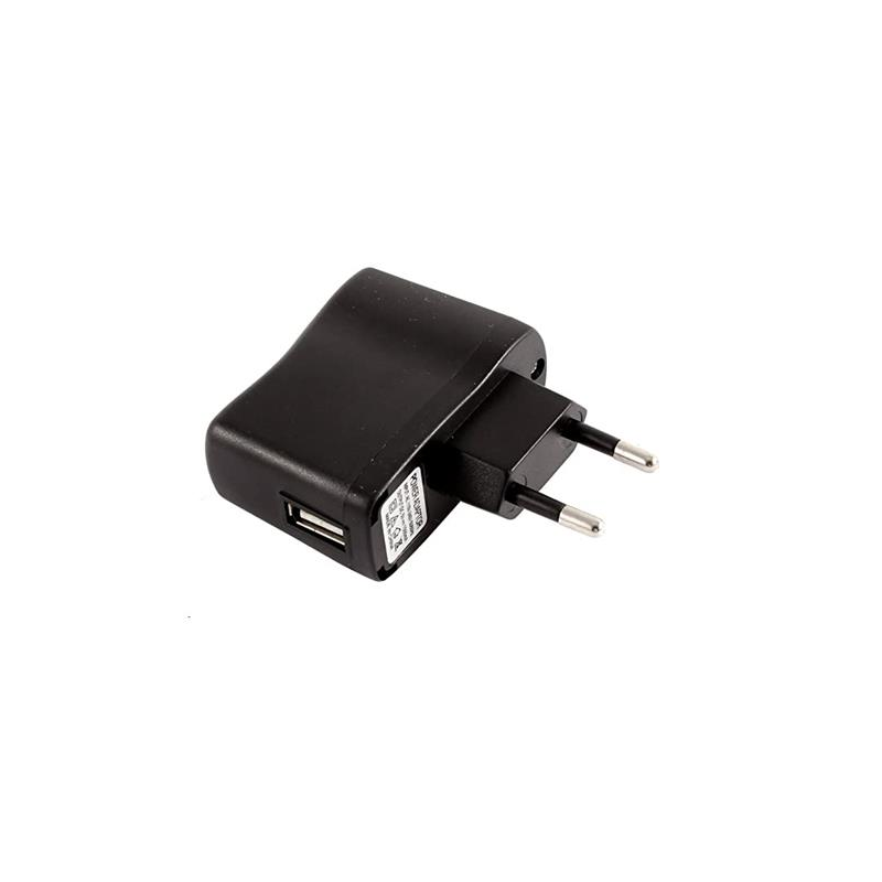 Cargador USB PARED negro simple