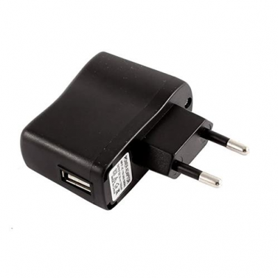 Cargador USB PARED negro simple