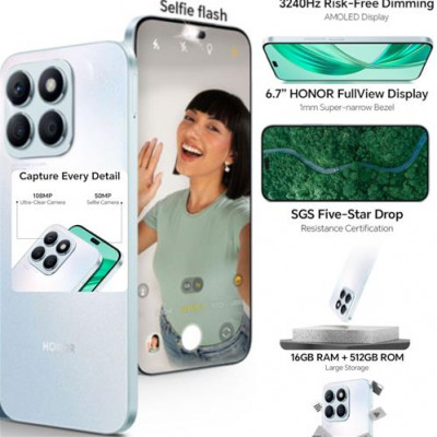  HONOR X8B 8+512GB SILVER (Teléfono celular smartphone)