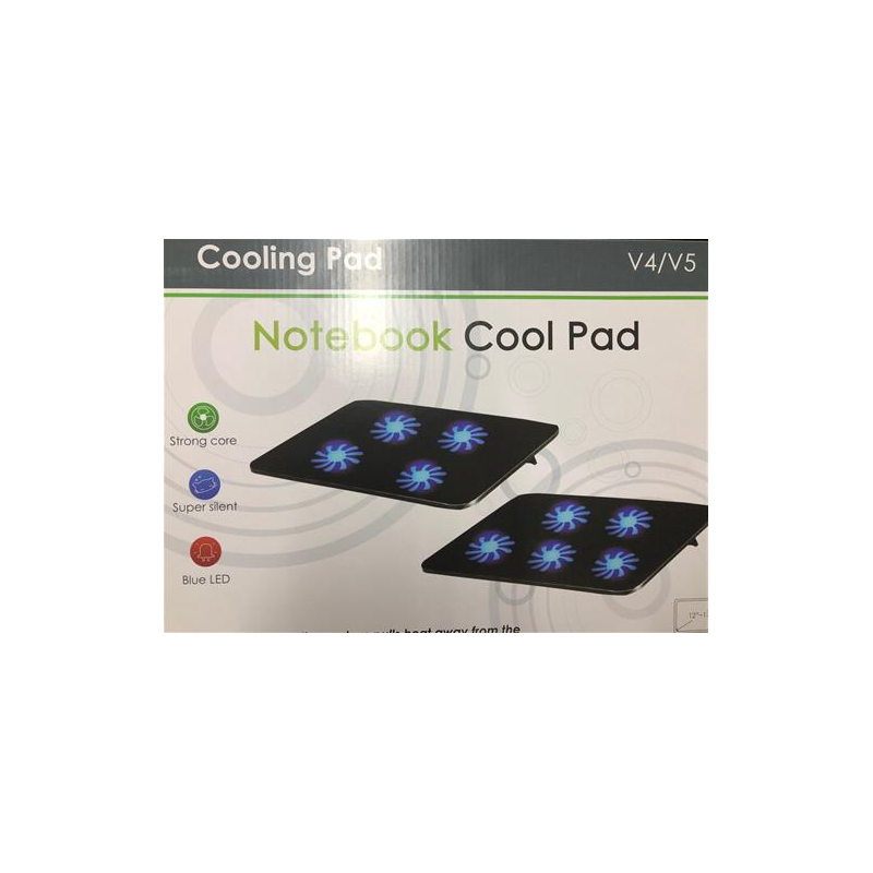 Ventilador De Laptop Nitron  5 Ventiladores Luz