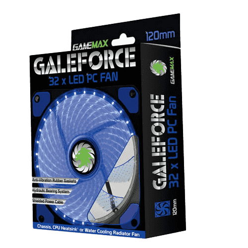 VENTILADOR PARA PC 12CM AZUL 32XLED (GAMEMAX)