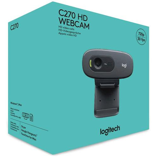 WebCam Logitech C270 HD 1280*720 3mp