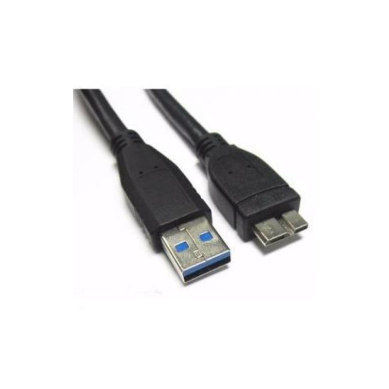 Cable Usb 3 0 Para Disco Duro Externo L 30cm Negro Delta