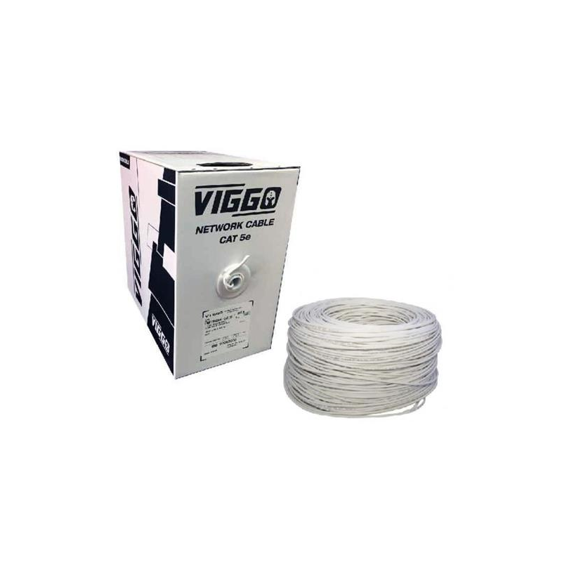 1 rollo cable 305m UTP cat 5e blanco ViGGO
