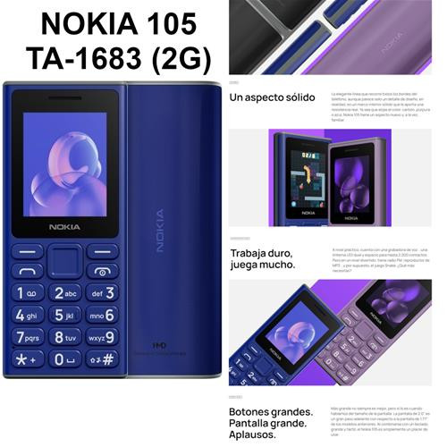 NOKIA 105 TA-1683 (2G) 2024 new model (Teléfono celular Cellphone)