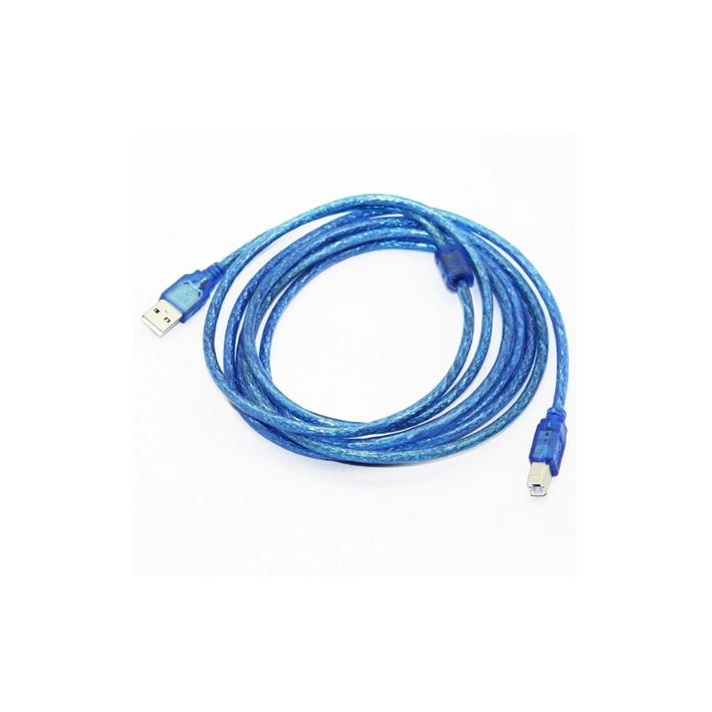 Cable Usb Para Impresora 1.5m Azul
