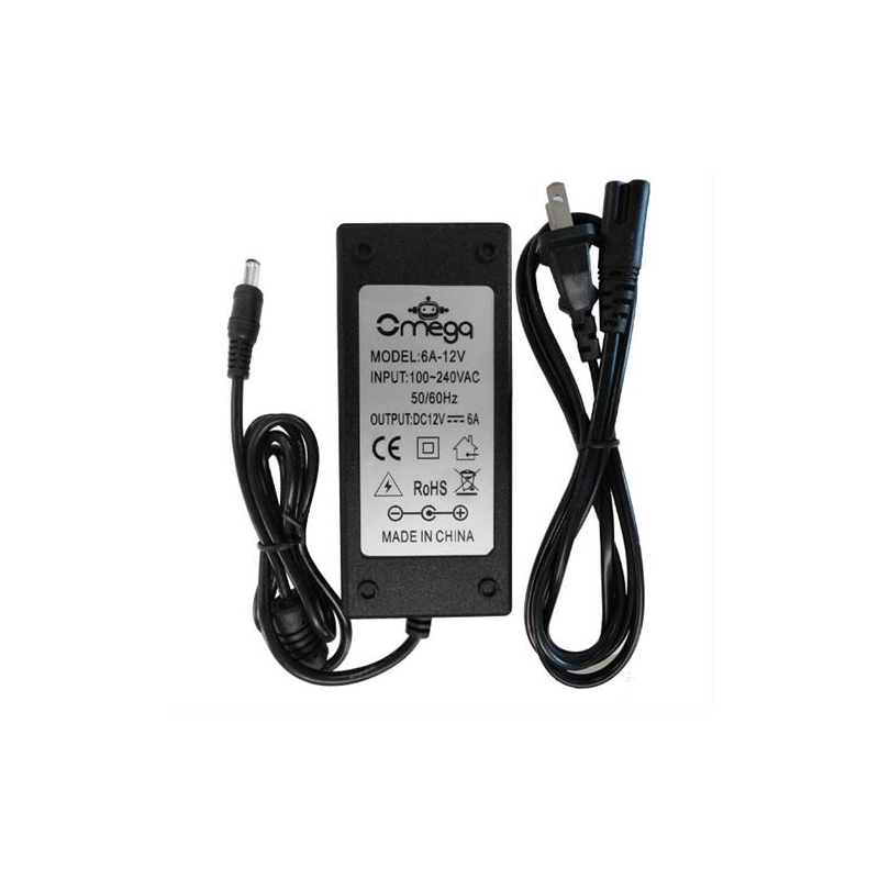 Adaptador Fijo 12v 6amp Elect Omega