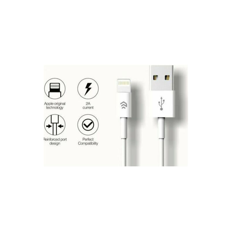 Cable Para IPhone  (5v 2.1a 1m) White