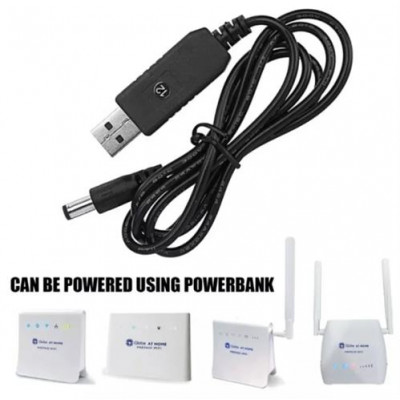 CABLE CONVERTIDOR DE VOLTAJE, FUENTE DE ALIMENTACIÓN, USB, DC 5V A DC 12V