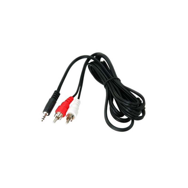 CABLE DE DISCMAN 3.5 A 2 RCA1.5M