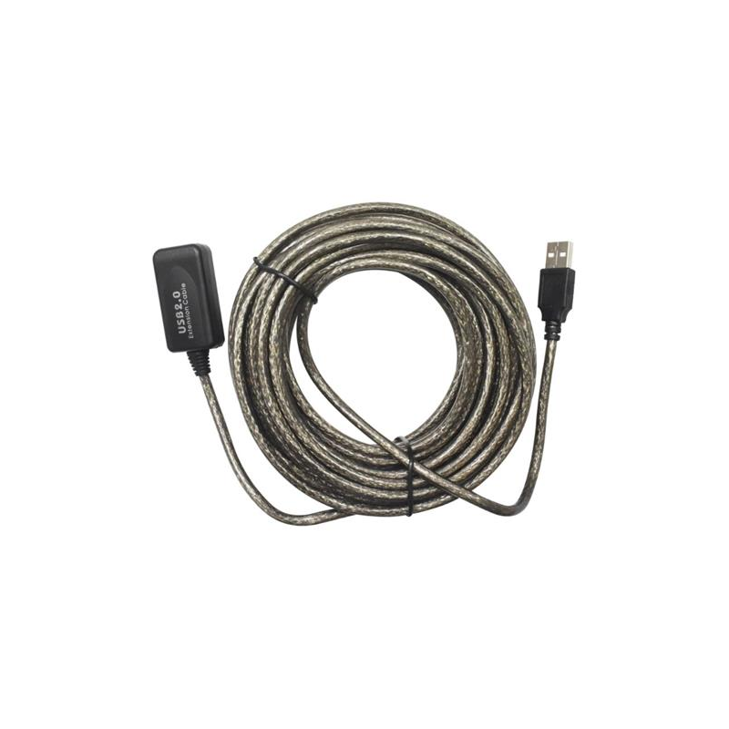 Extencion  USB 2.0 Macho Hembra Amplificada de 20 Mts