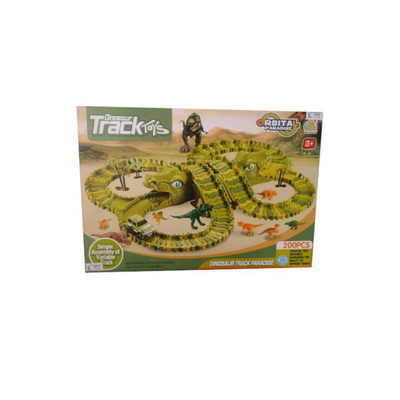 JUGUETE PISTA DE AUTOS DINOSAURIO PREDATOR