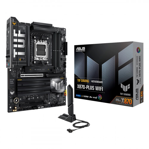 MBO ASUS TUF GAMING X870-Plus WIFI AMD AM5 4DDR5 WIFI HDMI 2USB4 4M.2 10USB PCIe5.0-4.0  ATX