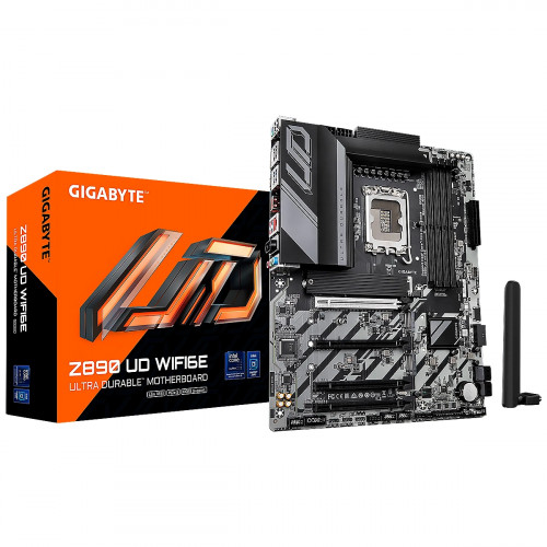 MBO GIGABYTE Z890 UD WIFI6E Intel Core Ultra Series LGA1851 DDR5-6400 BT DP 8USB 3M.2 PCIe4.0 ATX