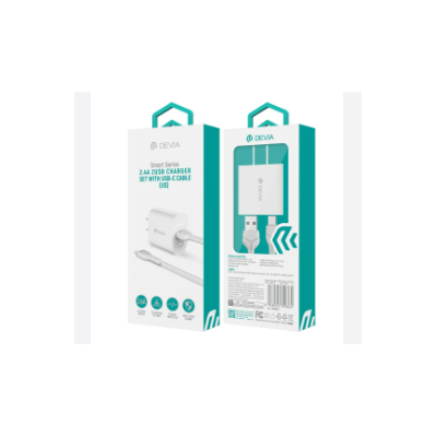 Cargador Devia Smart Series QC 18W Fast Charger Set With Type-C Cable(US)