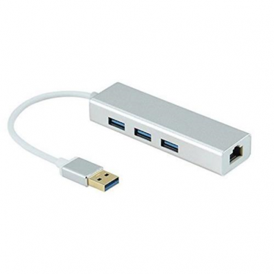 Hub 3 puertos USB + Puerto LAN