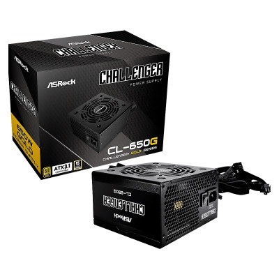 FUENTE DE PODER ASROCK  650W 80 PLUS GOLD 120mm ATX3.1 Ready