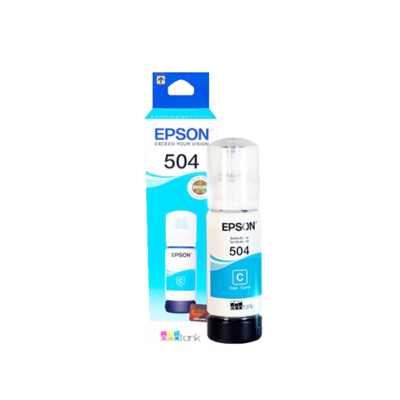 Tinta origina EPSON 504 cyan