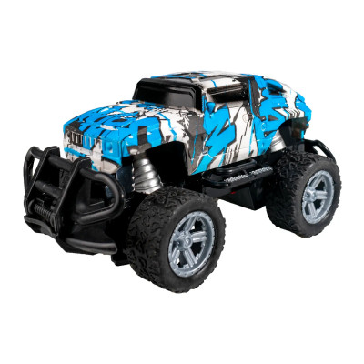 CARRO CONTROL REMOTO OFF-ROAD BLANCO-AZUL CONTROL REMOTO 6 Anios o Mas