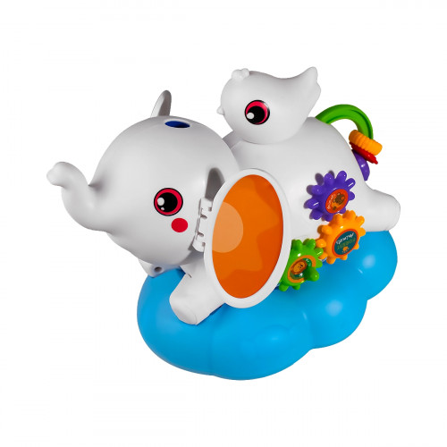 ELEFANTE FUNNY SOBRE NUBE CON MUSICA SUAVE - LUCES BLANCO