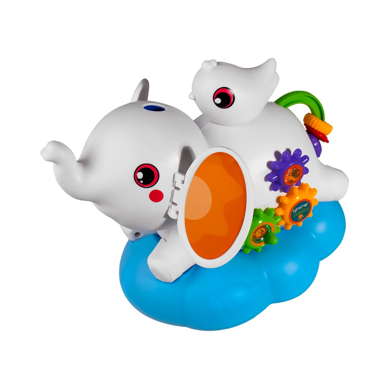 ELEFANTE FUNNY SOBRE NUBE CON MUSICA SUAVE - LUCES BLANCO