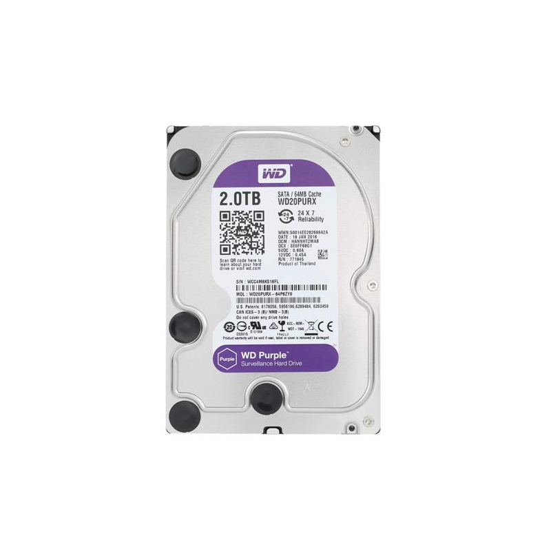 Disco Duro Interno Western Digital Purple 2TB