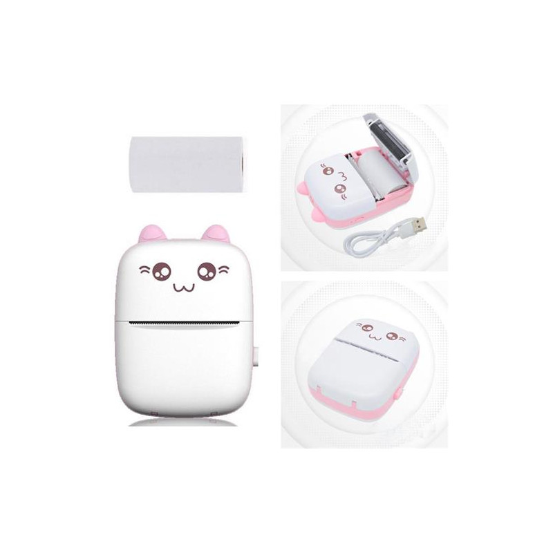 MINI IMPRESORA/ROSADA/CELESTE