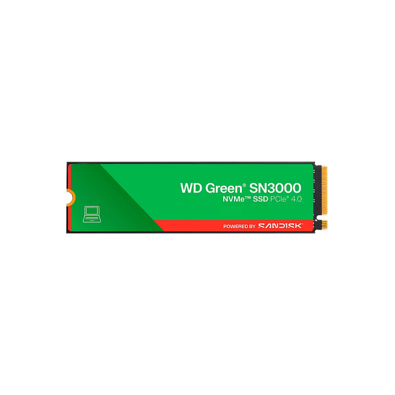 SSD WD 500GB M.2 SN3000 NVMe 5000MB-s PCIe Gen 4.0 Green 3y