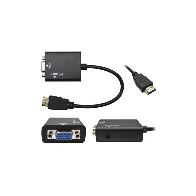 Cable HDMI a VGA con audio