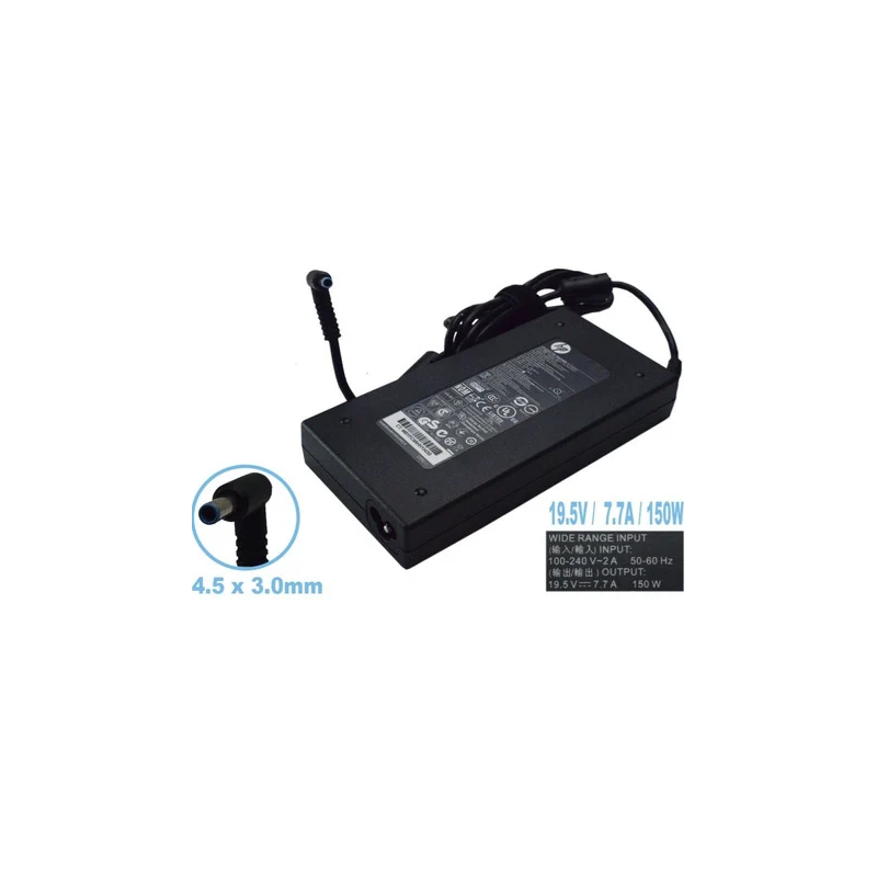 Cargador HP 19.5V 7.7A Punta 4.5*3.0