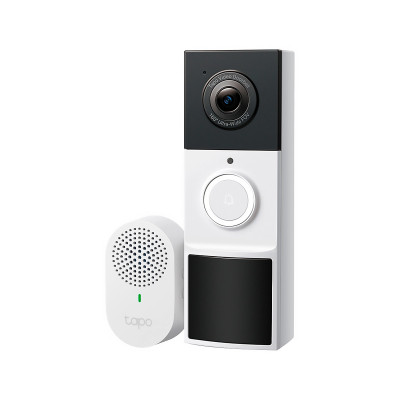 Timbre de Video TP-Link Doorbell Camara 6Meses Bateria 2K 160Grados Wide View Dos vias audio IP65