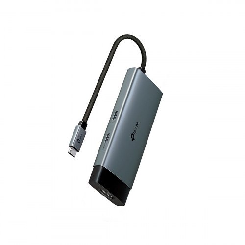 HUB TP-Link USB Tipo-C 5 in 1 con Puerto HDMI 4K 60Hz Carga Rapida 100W Silver