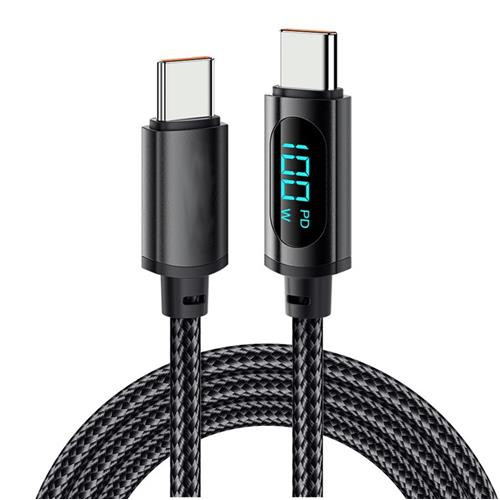Cable Extreme Speed Series C To C PD 60W Metal Woven Fast Cable With Digital Display (1.2M) 2