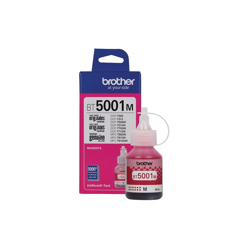 BOTELLA DE TINTA BROTHER BT5001M MAGENTA T510W T710W T310 T810W T910DW T420W T520W T720DW