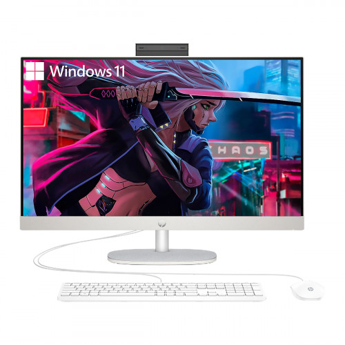 COP. HP AIO 27-cr0275la AMD Ryzen 7 7730U 16GB 512GB 27Inch-FHD-IPS HDMI USB-C 2USB-A W11H SILVER