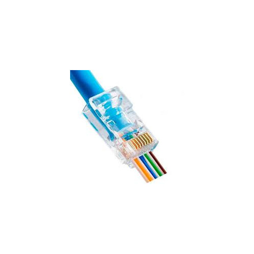 PLUG RJ-45 CAT6 TRANSPARENTE U30
