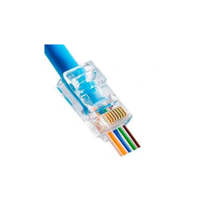 PLUG RJ-45 CAT6 TRANSPARENTE U30