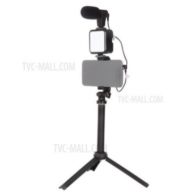 Tripode Para Selfie Con Luz Y Microfono